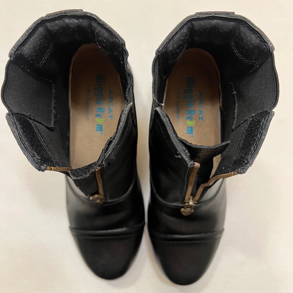 Ariat Women's Heritage Black Leather Zip Paddock Boots Riding Equestrian Size 5 - Picture 9 of 13
